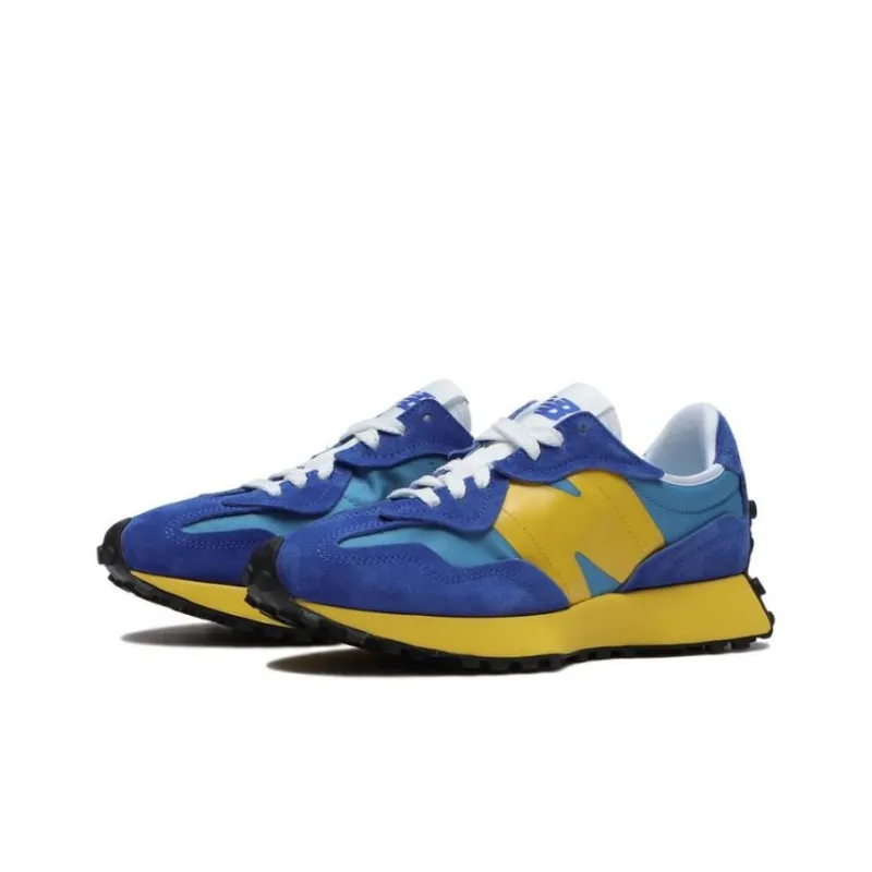 New Balance 327 Warped Essentials Marine Blue Yellow-2