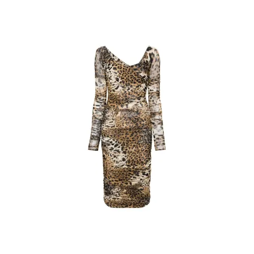 Roberto Cavalli Long-Sleeved Dresses Women's Brown