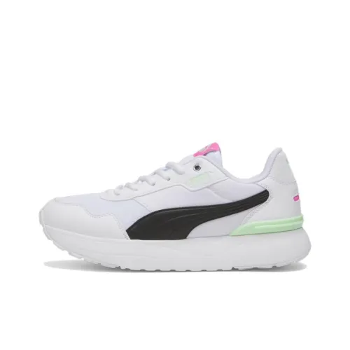 PUMA R78 Voyage Cushioning Wear-Resistant Low-Top Casual Shoes Women's White Black