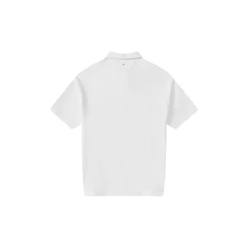 A.B.X Summer Single Pocket Rivet Lapel Silhouette Short Sleeved Polo Shirt Men's