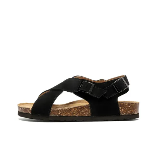 GZZ Beach Sandals Unisex Black
