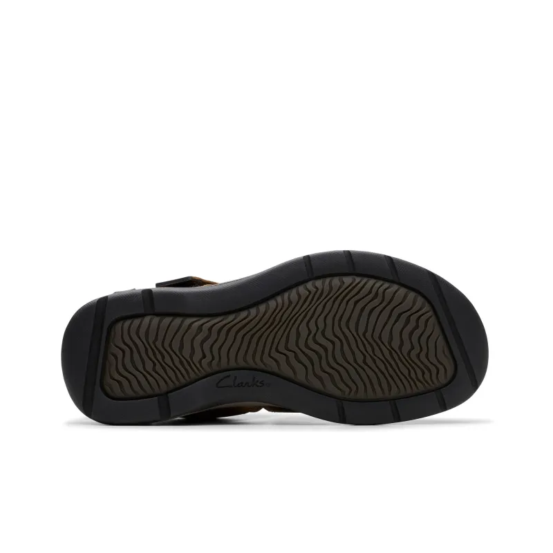 Clarks Beach Sandals Men Dark Brown-4