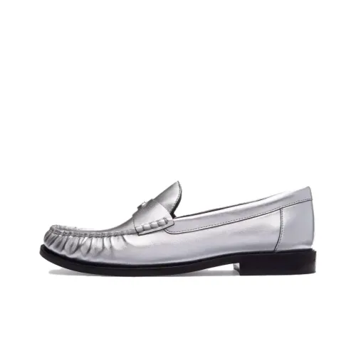 COACH Loafers Women's Silver