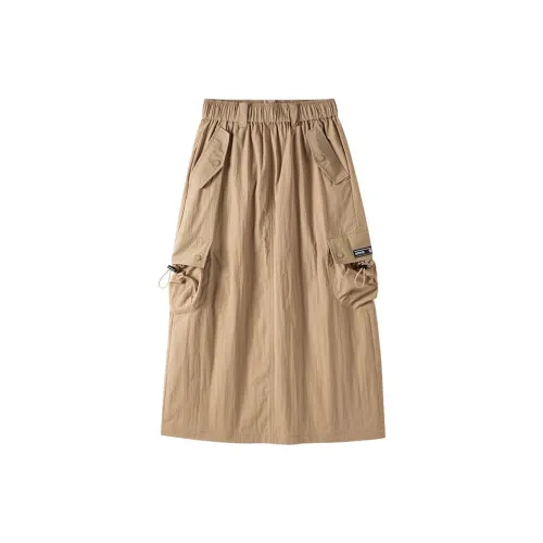 OUTDOOR PRODUCTS Casual Long Skirts Women's Tea Brown