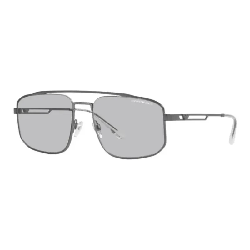 EMPORIO ARMANI Metal Aviator Sunglasses Men's Gray-0