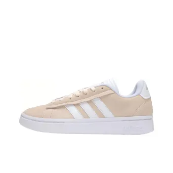 Adidas GRAND COURT ALPHA Cushioning Anti Slip And Wear Resistant Low Top Tennis Shoes Women's Light Khaki