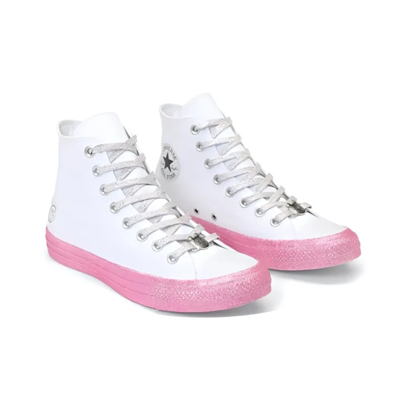 Converse Chuck Taylor All Star High Miley Cyrus White Pink-2