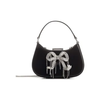 Self-portrait Polyester Shoulder Bag Crossbody Bag Handbag Women's Black