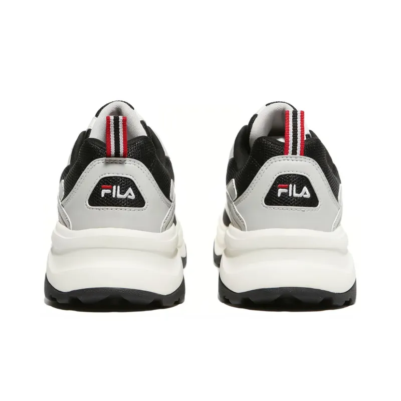 FILA Wood Block Durable Breathable Low Top Casual Shoes Unisex Black-2