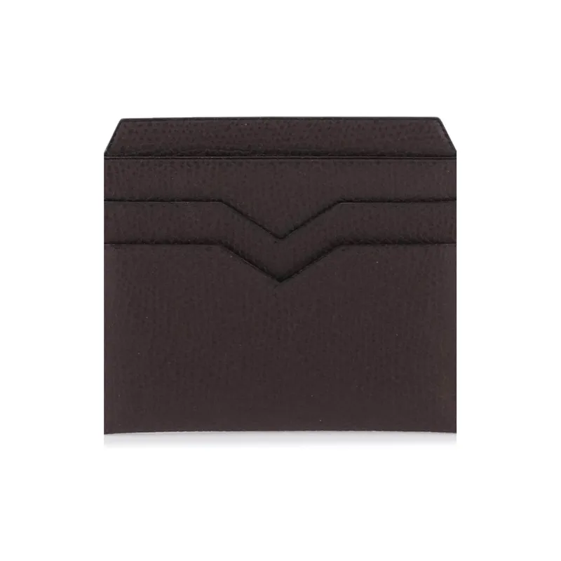 Valextra Cow Leather Wallet Men's Brown-3