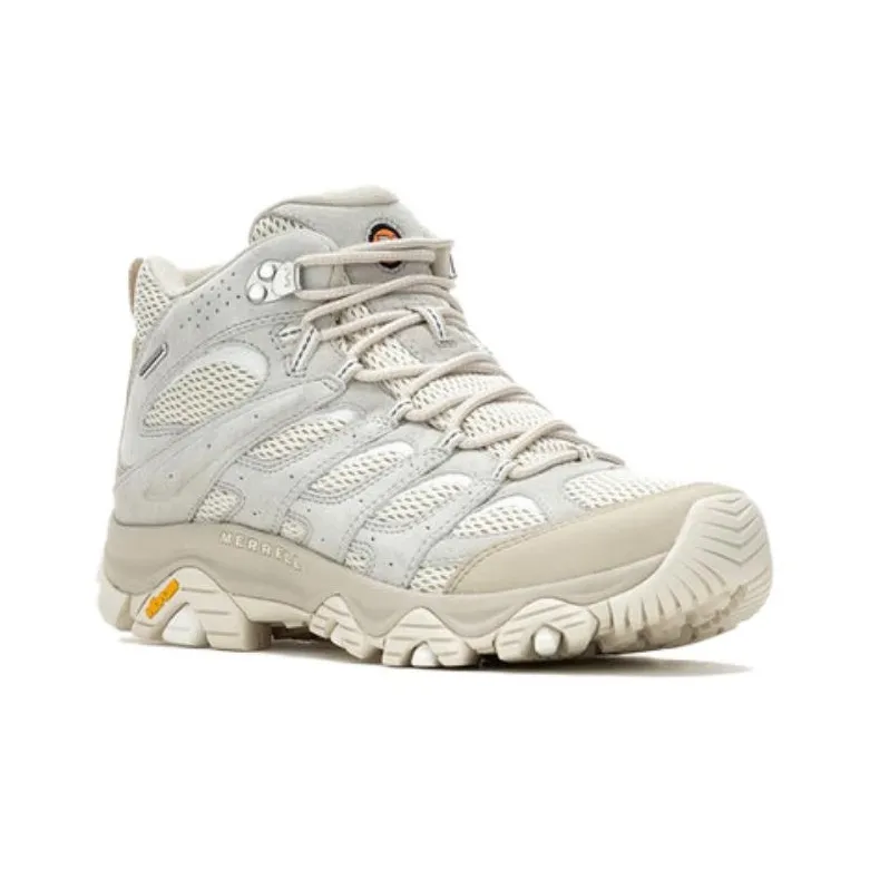MERRELL MOAB 3 MID WP Slip Resistant, Abrasion Resistant, Breathable Mid Top Hiking Shoes Men's Ecru-1