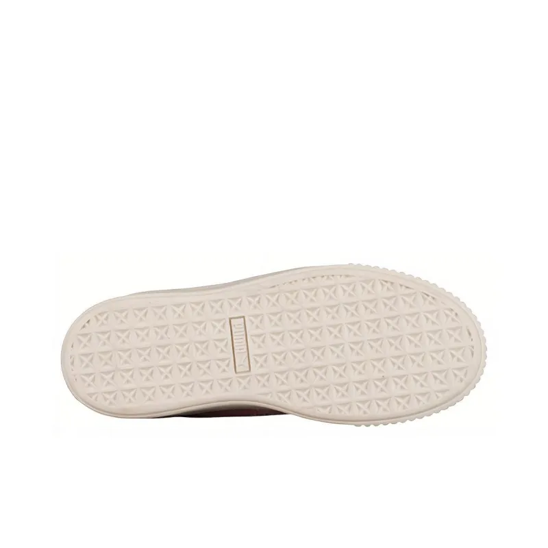 PUMA Basket Platform Satin Pink Lace Up 'Pink' Women's-3