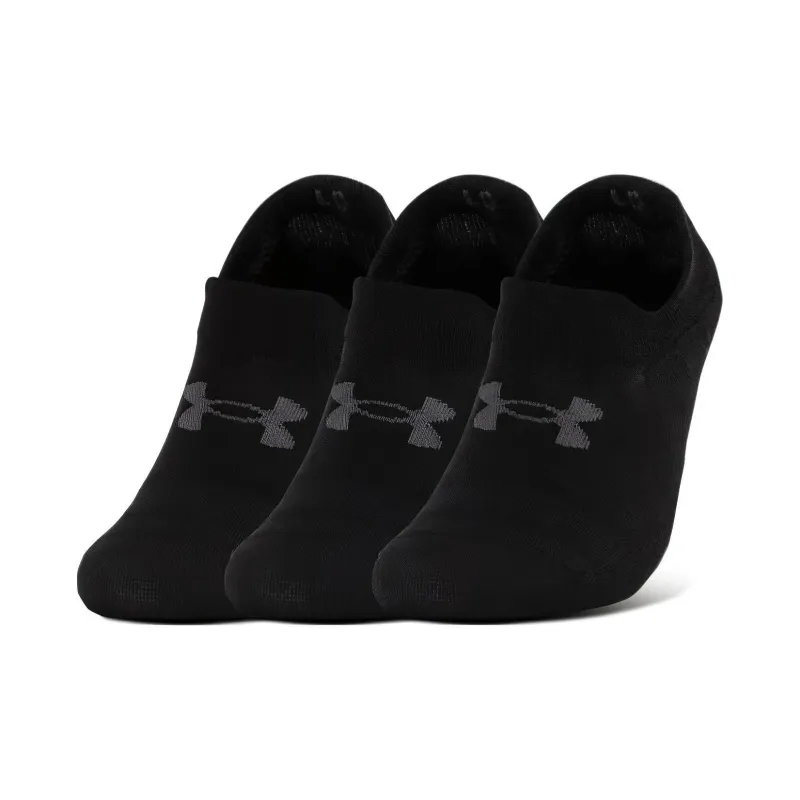 Under Armour Essential Ankle Socks Unisex 3 Pack Black-0