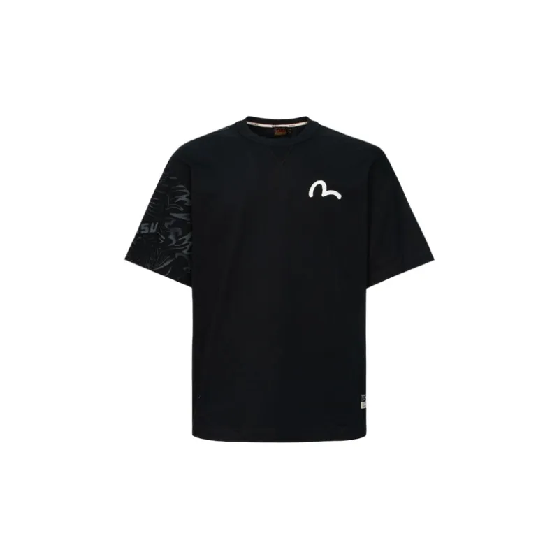 EVISU T Shirts Men Black-1