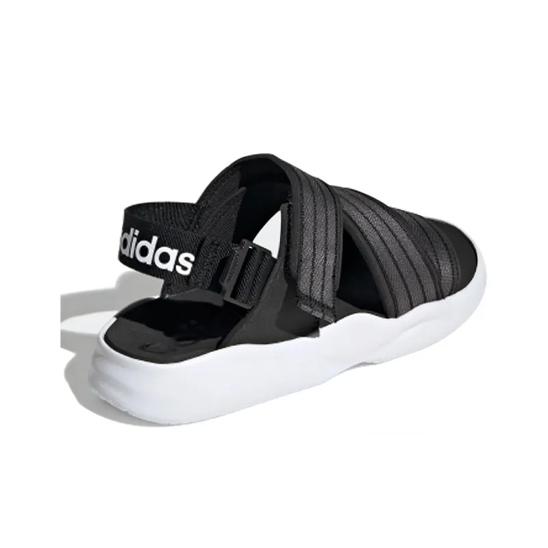Adidas 90s Sandal Velcro Casual Black Gray White Sandals 'Black Grey White' Women's-2