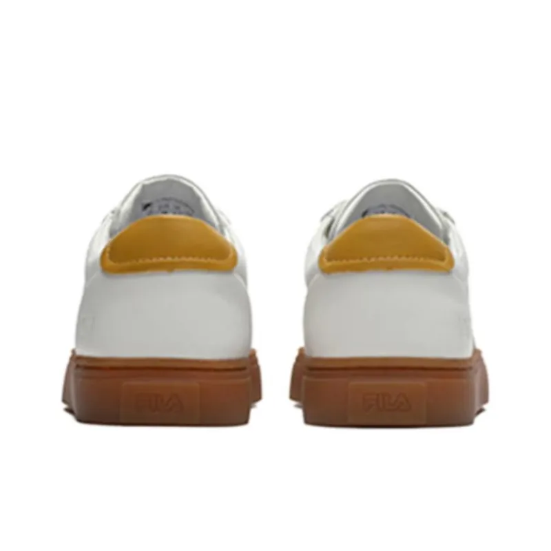 FILA Low Top Sneakers White/Coffee Women's-3