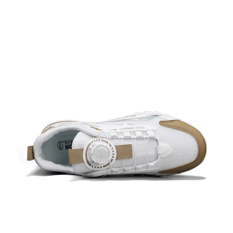 WARRIOR Casual Shoes Men Low Top White Khaki/White Khaki Blue/Beige Red Green-3