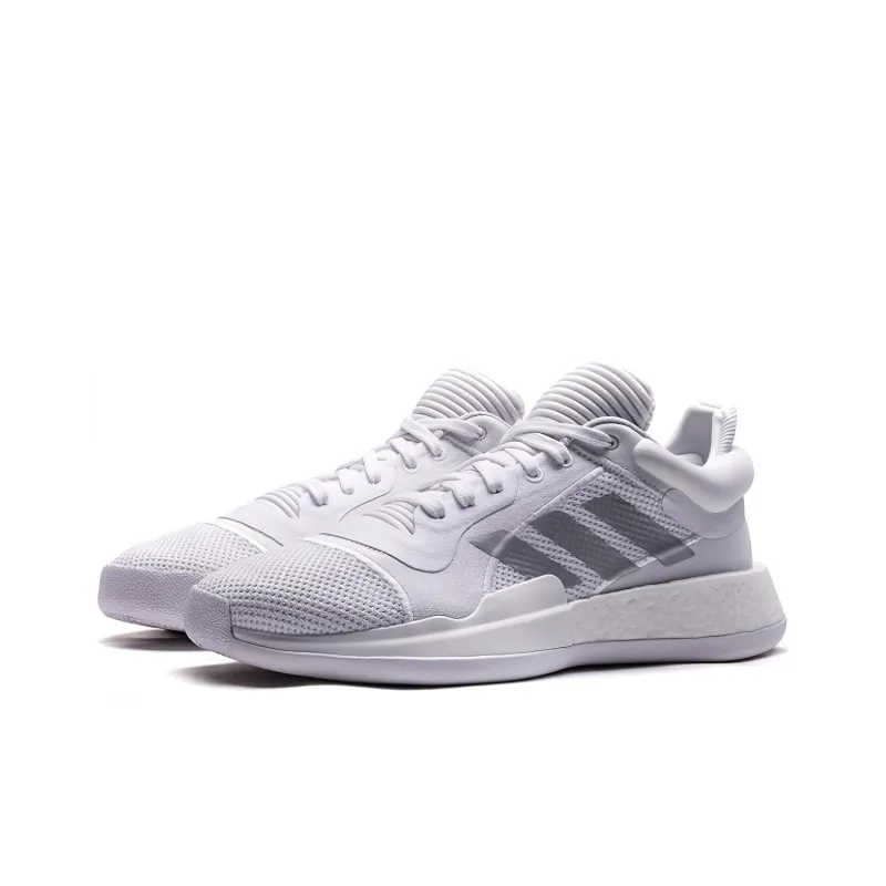 Adidas Marquee Boost Low White Silver Metallic-2
