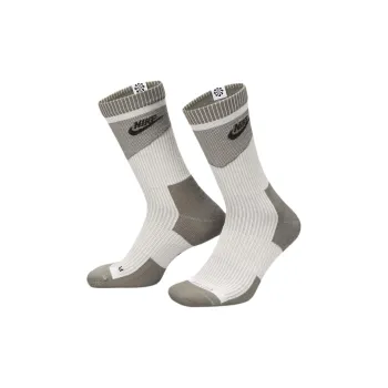 Nike Mid-Calf Socks Unisex 1 Pack Gray White