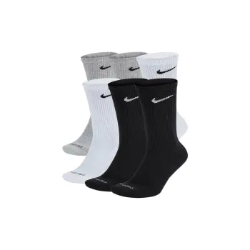Nike Mid-Calf Socks Men's 1 Set Of 6 Pack Black/Gray/White