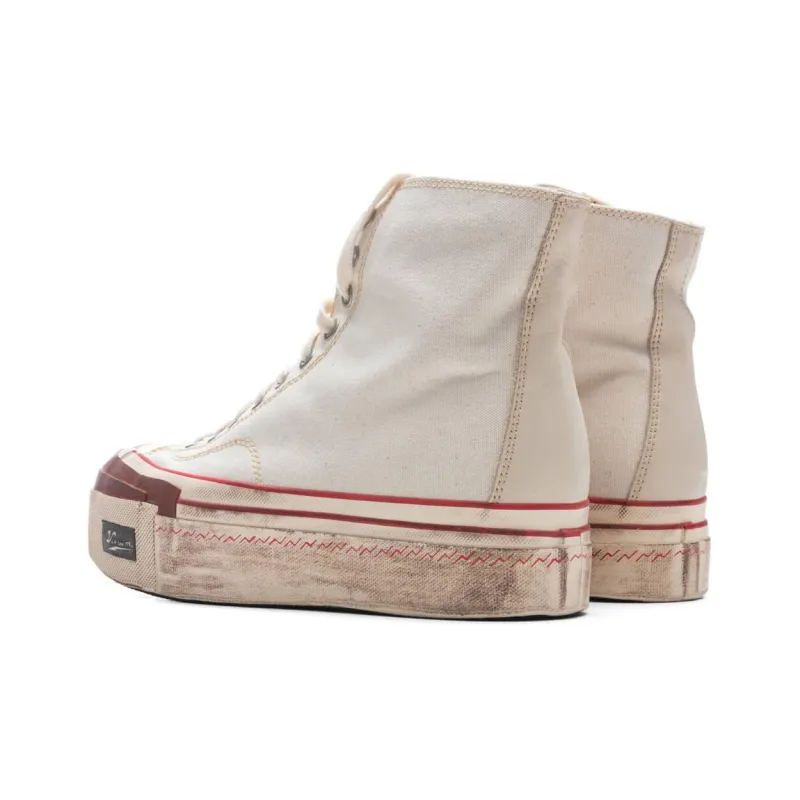 Visvim Skagway Hi G.Patten Platform Shoes Men's White-3