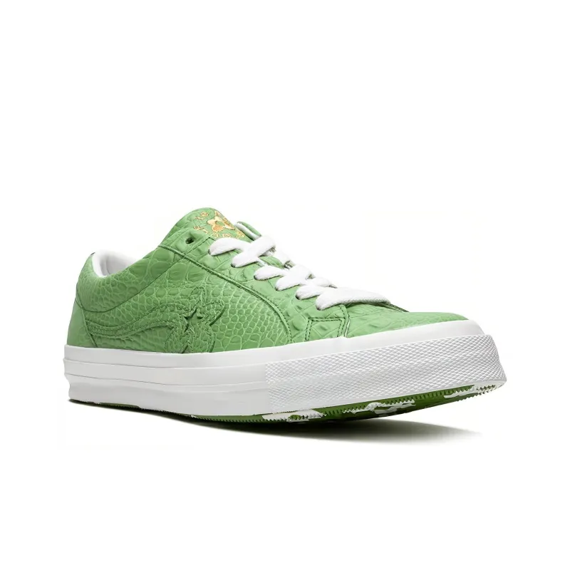 Converse One Star Ox Golf Le Fleur Faux Skin Green-2