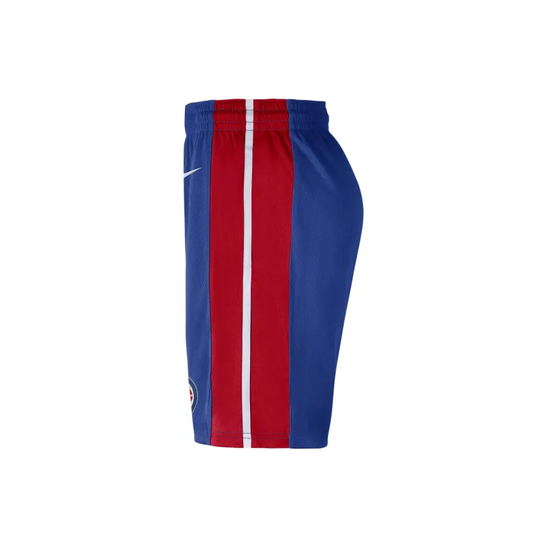 Nike NBA Collaboration Detroit Pistons Icon Edition Basketball Shorts Men's Blue-2