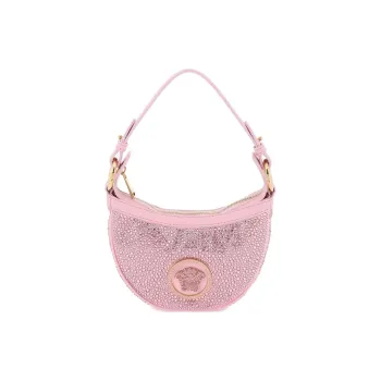 VERSACE Repeat Series Viscose Hobo Bag Handbag Mini Women's Pink