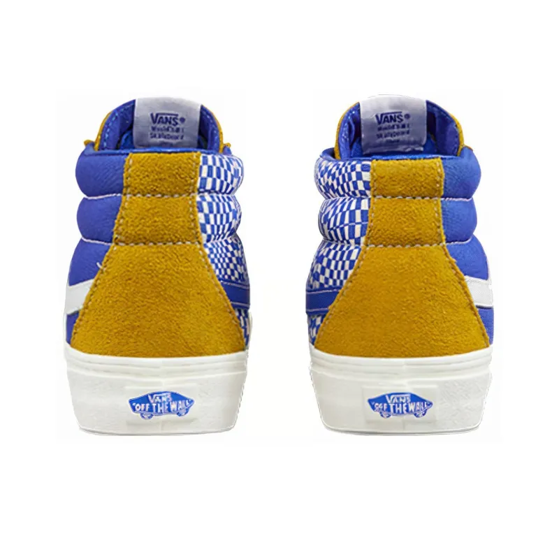 Vans SK8 Mid Yellow Blue Splicing Unisex 'Yellow Blue'-3
