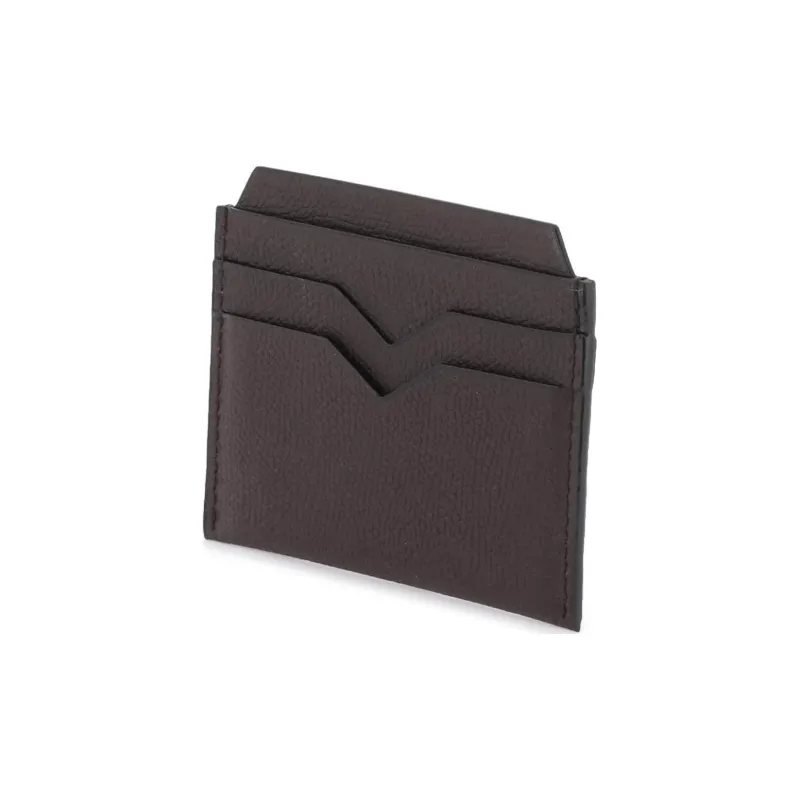 Valextra Cow Leather Wallet Men's Brown-1