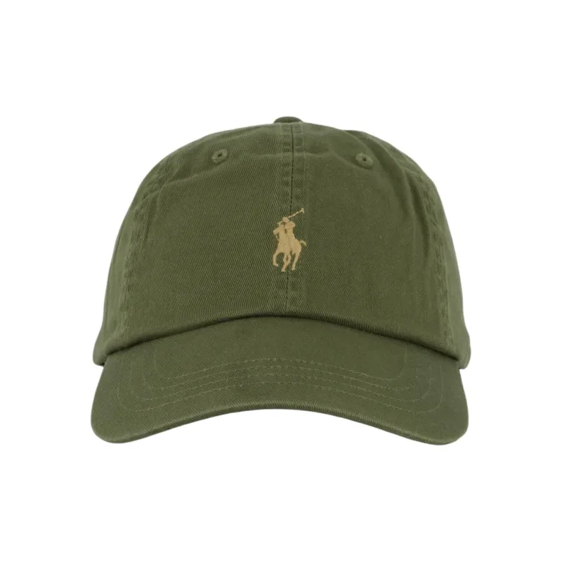 Polo Ralph Lauren Cotton Baseball Caps Unisex Dark Sage Green-1