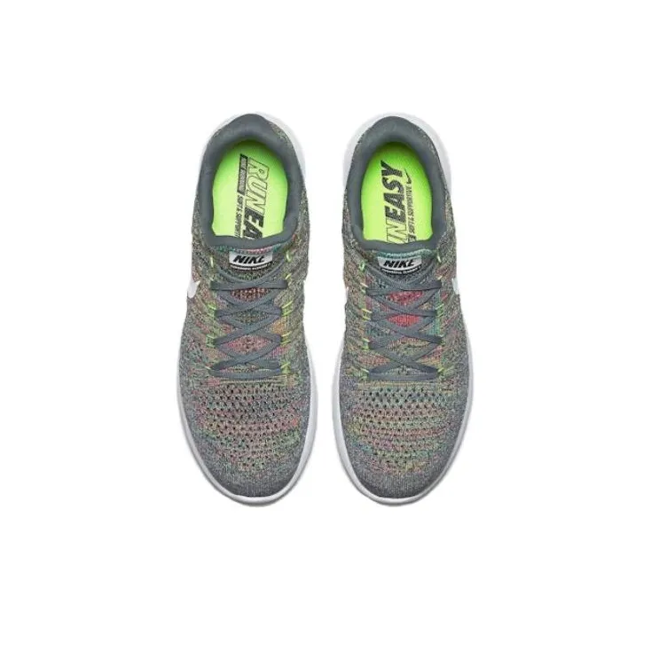 Nike Lunarepic Low Flyknit 2 Cool Grey/White Volt Blue Glow-2