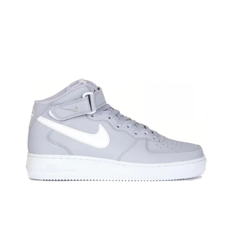 Nike Air Force 1 Mid Wolf Grey White-1