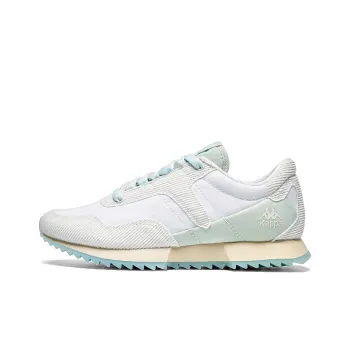 Kappa Anti Slip Wear Resistant Low Top Running Shoes Unisex White Green