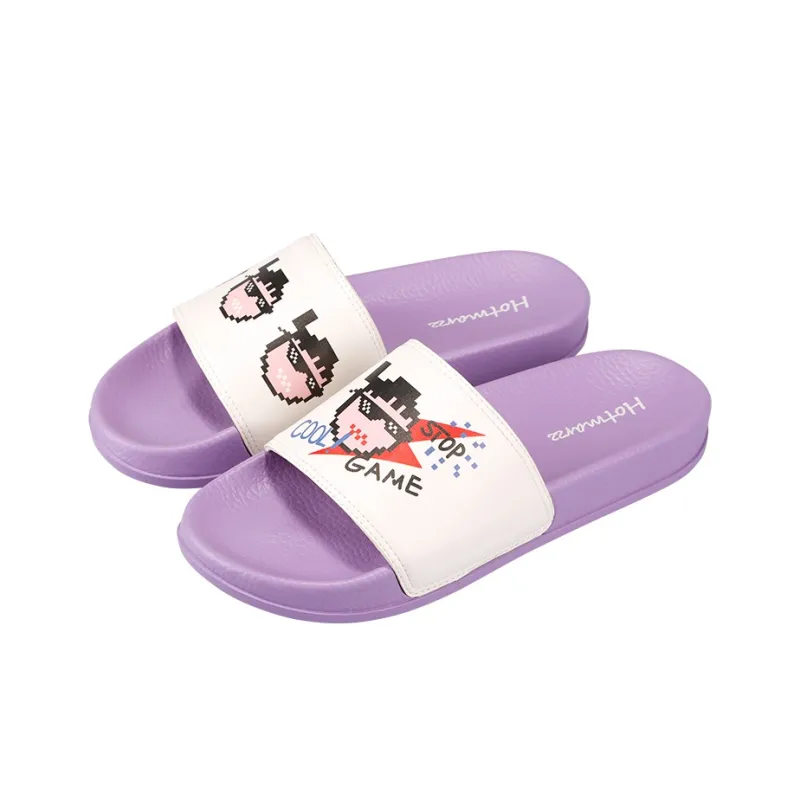HOTMARZZ Slip Resistant Abrasion Resistant Slide Slippers Unisex Purple-1