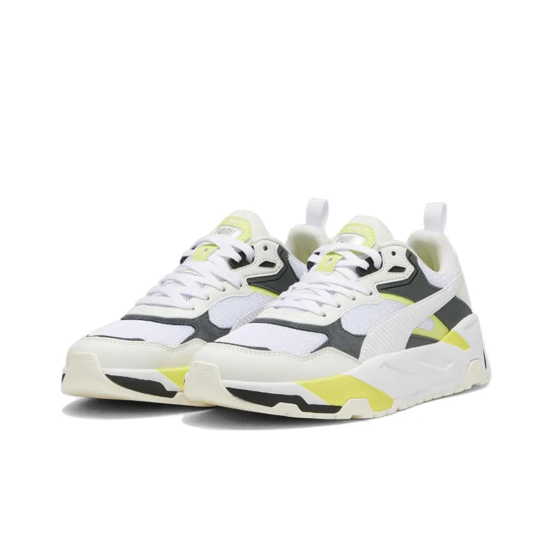 PUMA Trinity Abrasion Resistant Low Top Casual Shoes Men's White Green-2