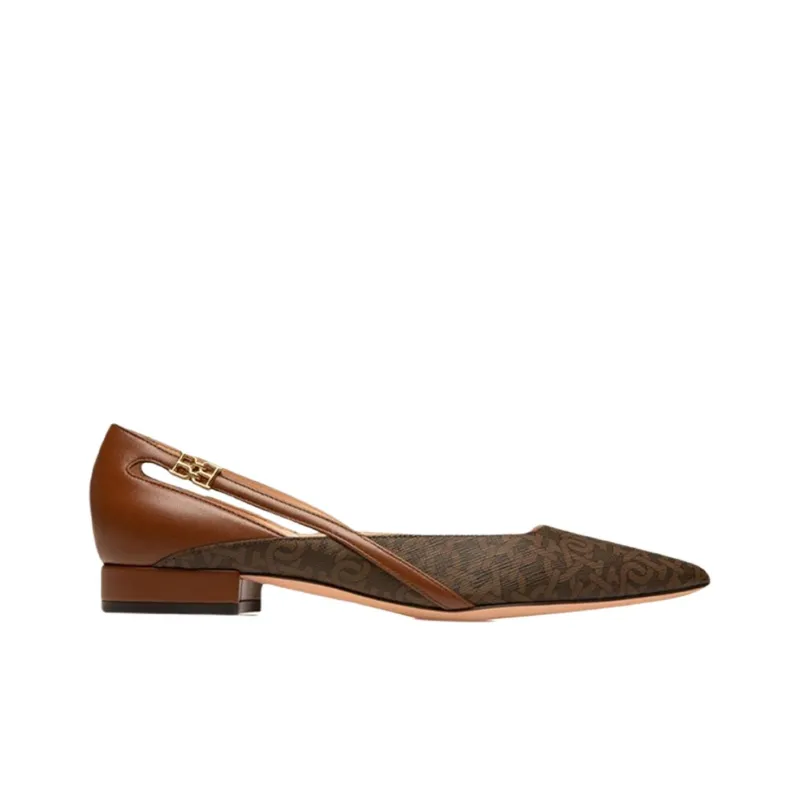 BALLY Elsa Flat Women's Casual Shoes Women's Brown-1
