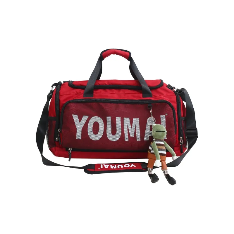 NIGEER Nylon Gym Bag Large Size Unisex Black/Red/Khaki/Pink/Dark Gray-6