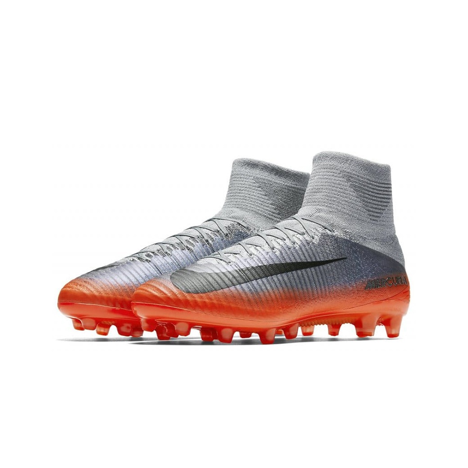 Nike Mercurial CR7 Cleats Grey shops Red Orang