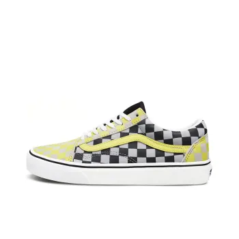 Old Skool Vans 'Black Yellow Checkerboard' Women's