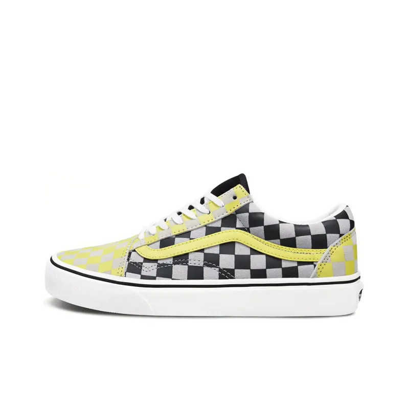 Old Skool Vans 'Black Yellow Checkerboard' Women's-0