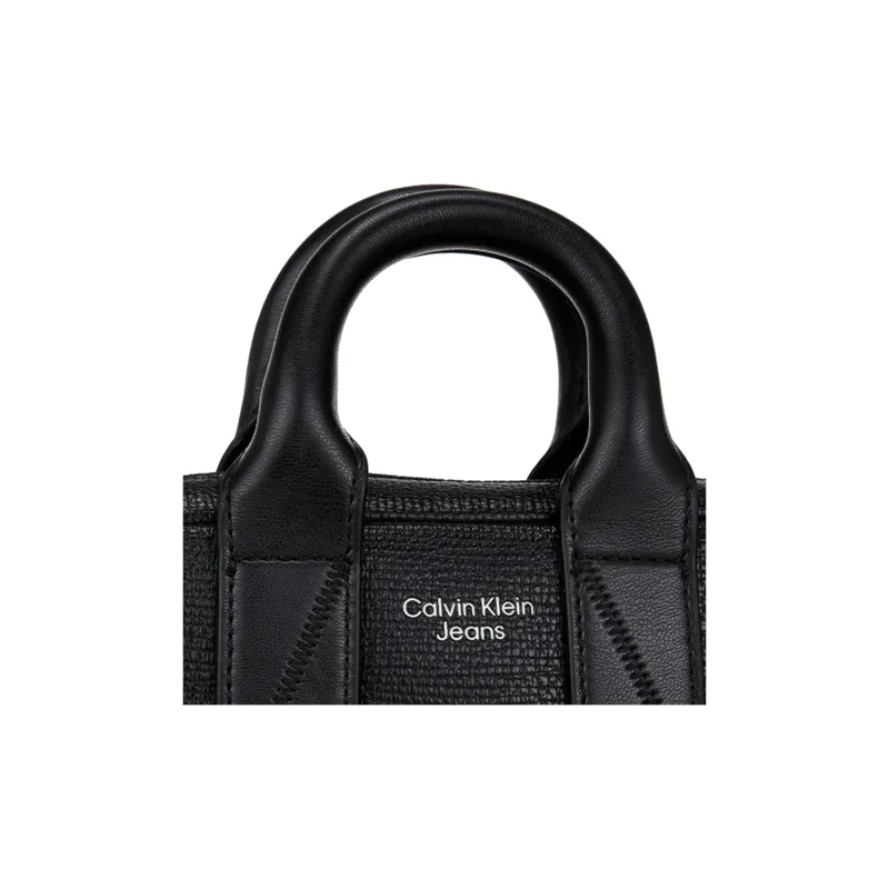 CK/Calvin Klein Polyurethane Travel Bag One Shoulder Handbag Extra Mini Women's Black-5