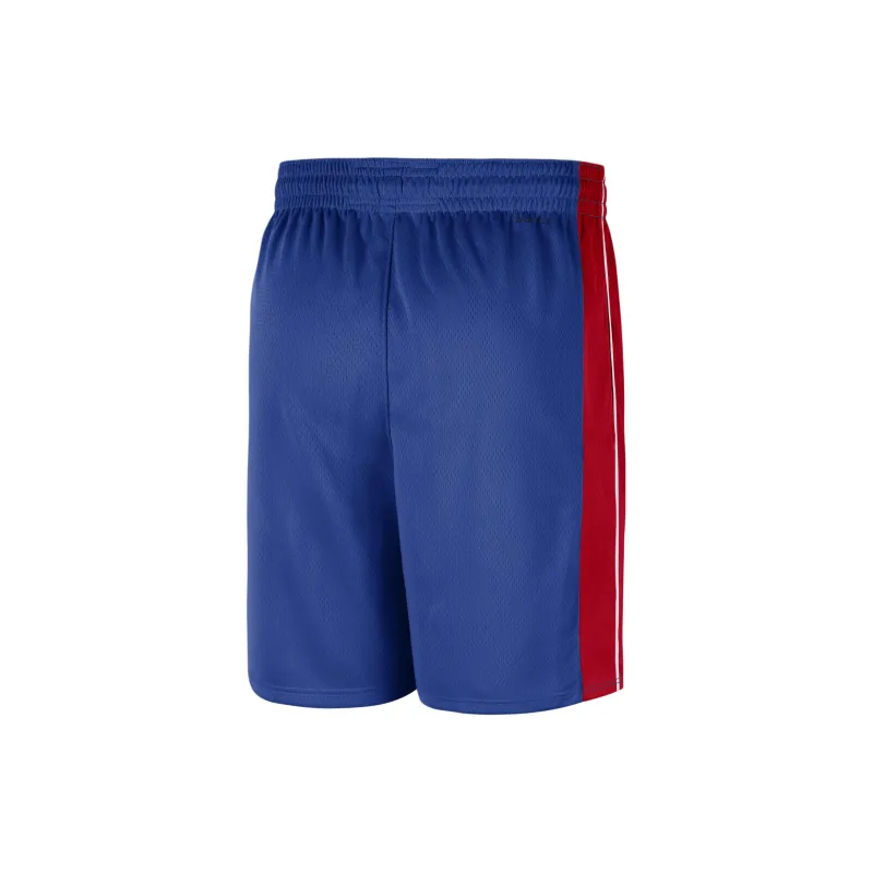 Nike NBA Collaboration Detroit Pistons Icon Edition Basketball Shorts Men's Blue-1