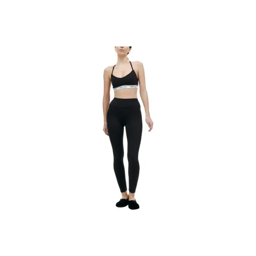 SPORTY & RICH Logo-print Elasticated-waistband Leggings