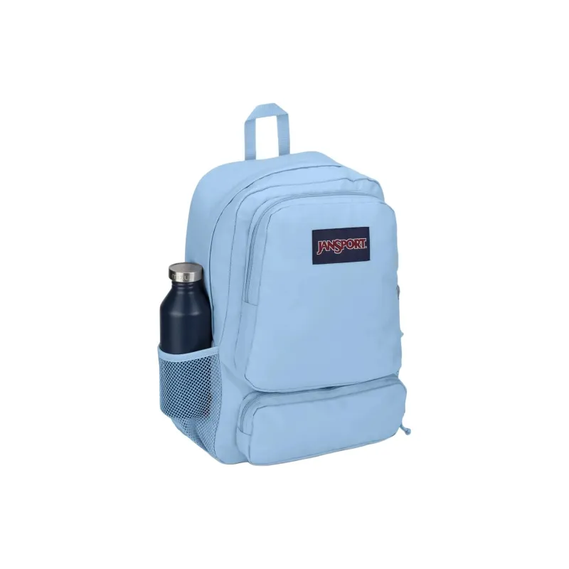 JanSport Recycled Polyester Backpack Unisex Light Blue-1