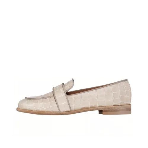 AQUAZZURA Crocodile-effect Loafers