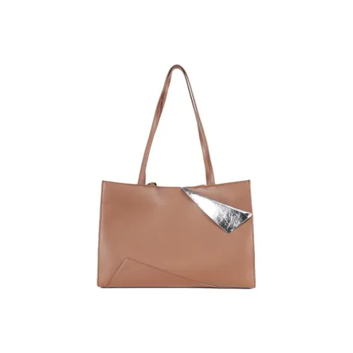 DEERE JACK Cow Leather One Shoulder Handbag Tubas Women's Warm Sand Brown