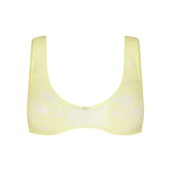 SKIMS STRETCH LACE PLUNGE BRALETTE Bra Women's 1 Pack Lemonade