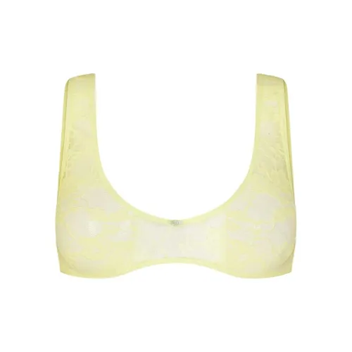 SKIMS STRETCH LACE PLUNGE BRALETTE Bra Women's 1 Pack Lemonade