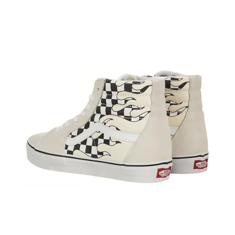 Vans SK8 Hi Checkerboard Flame-3